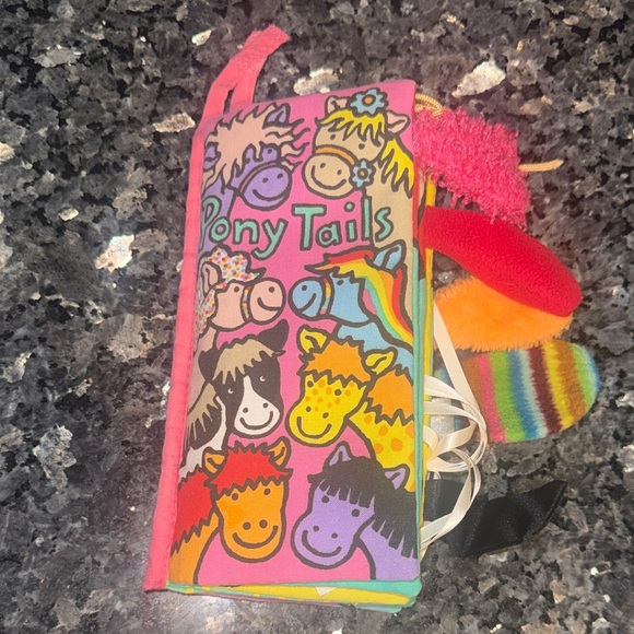 Jellycat Other - Jellycat Pony Tails sensory cloth book for babies